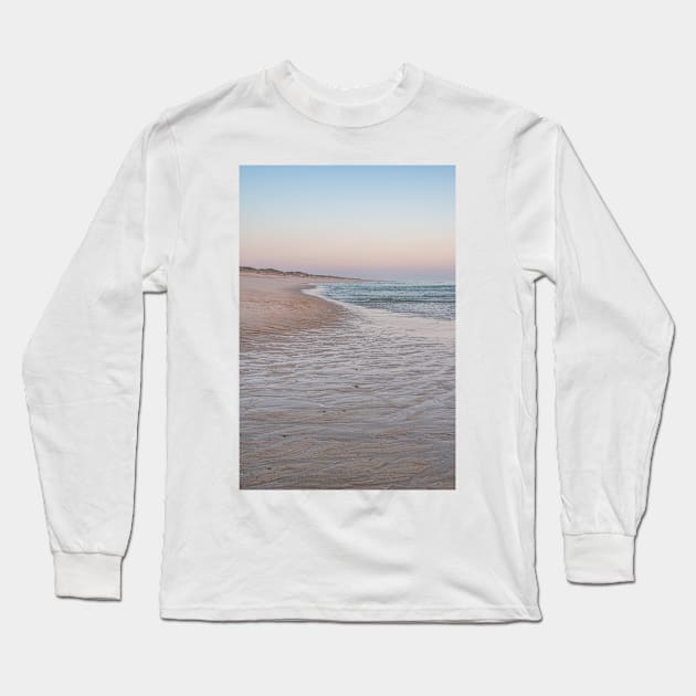 Landscape of sunset in Murtosa beach. Aveiro, Portugal. Long Sleeve T-Shirt by AnaMOMarques